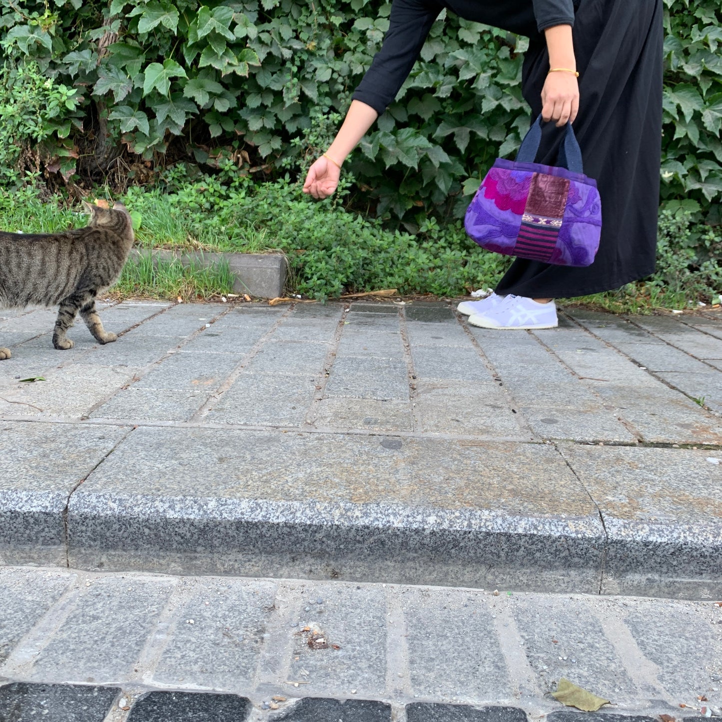 ヴィンテージスザニ刺繍 トートバッグ-1-